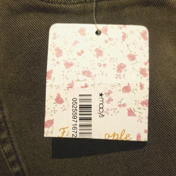 NWT, Free People Moss/Army Green Cargo Pant, size 24 - Picture 8 of 10